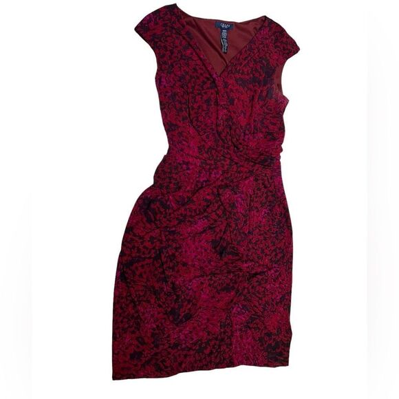 Chaps Purple and Black Mini Dress - Picture 2 of 6